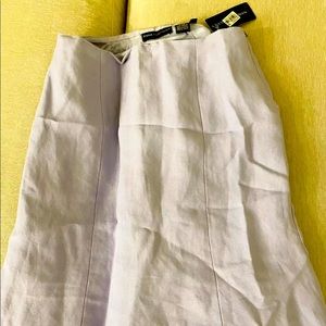 Dana Buchman Collection 56% Linen Lilac Pencil Skirt w/ Tags